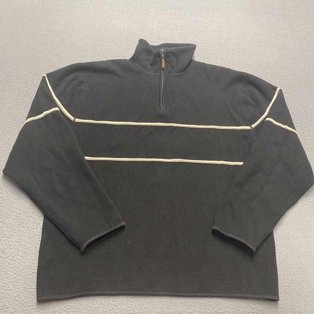 Pendleton Sweater Mens‎ Medium Half Zip Pullover Stripe Outdoors Casual